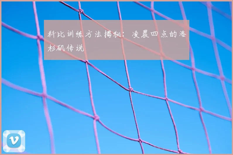 科比训练方法揭秘:凌晨四点的洛杉矶传说